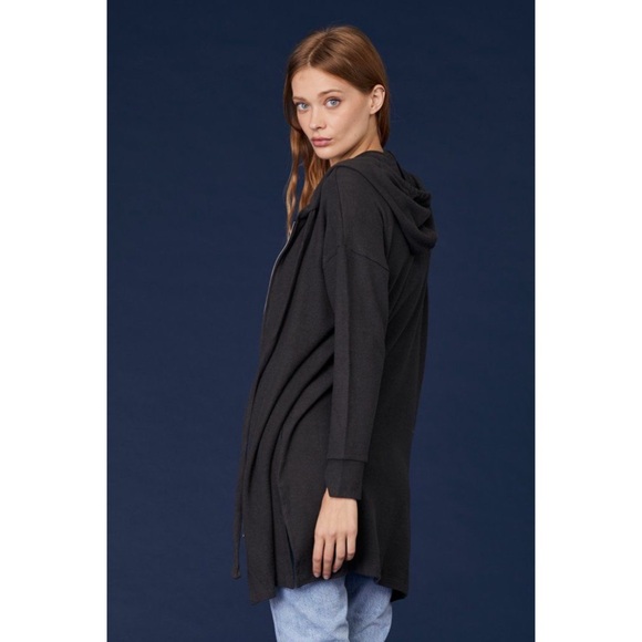 LNA / Longline Fleece Zip Hoodie - Picture 1 of 5